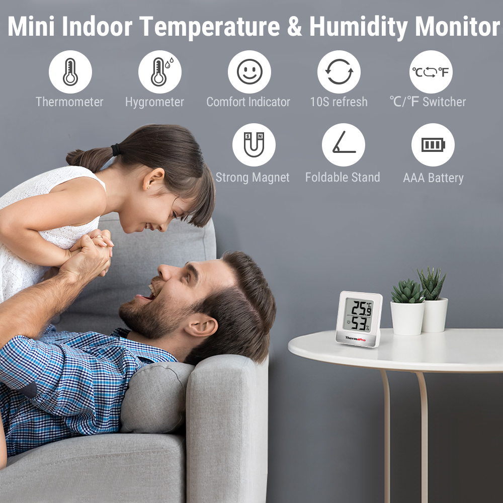 ThermoPro TP49 Mini Weather St - đánh giá và giá Weather Station Indoor