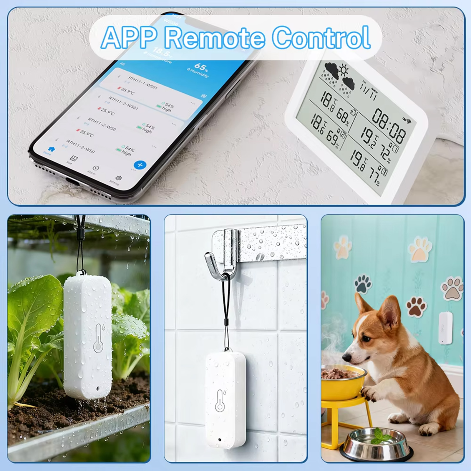Tuya WiFi+RF433 Weather Statio - đánh giá và giá Weather Station Indoor