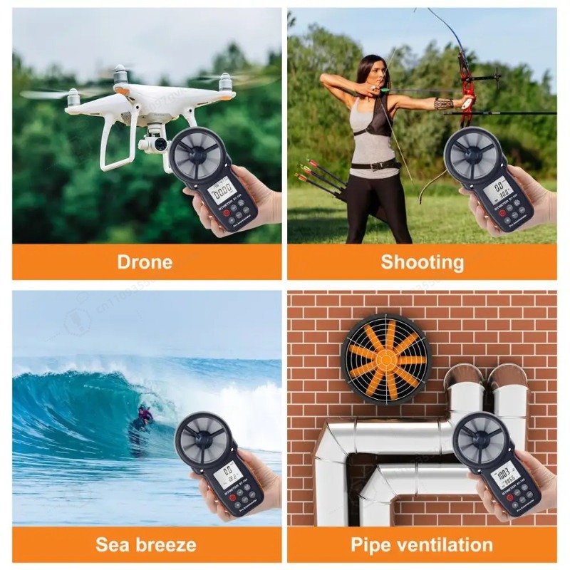 BT-100 Digital Anemometer Hand - đánh giá và giá Anemometer Wind Speed