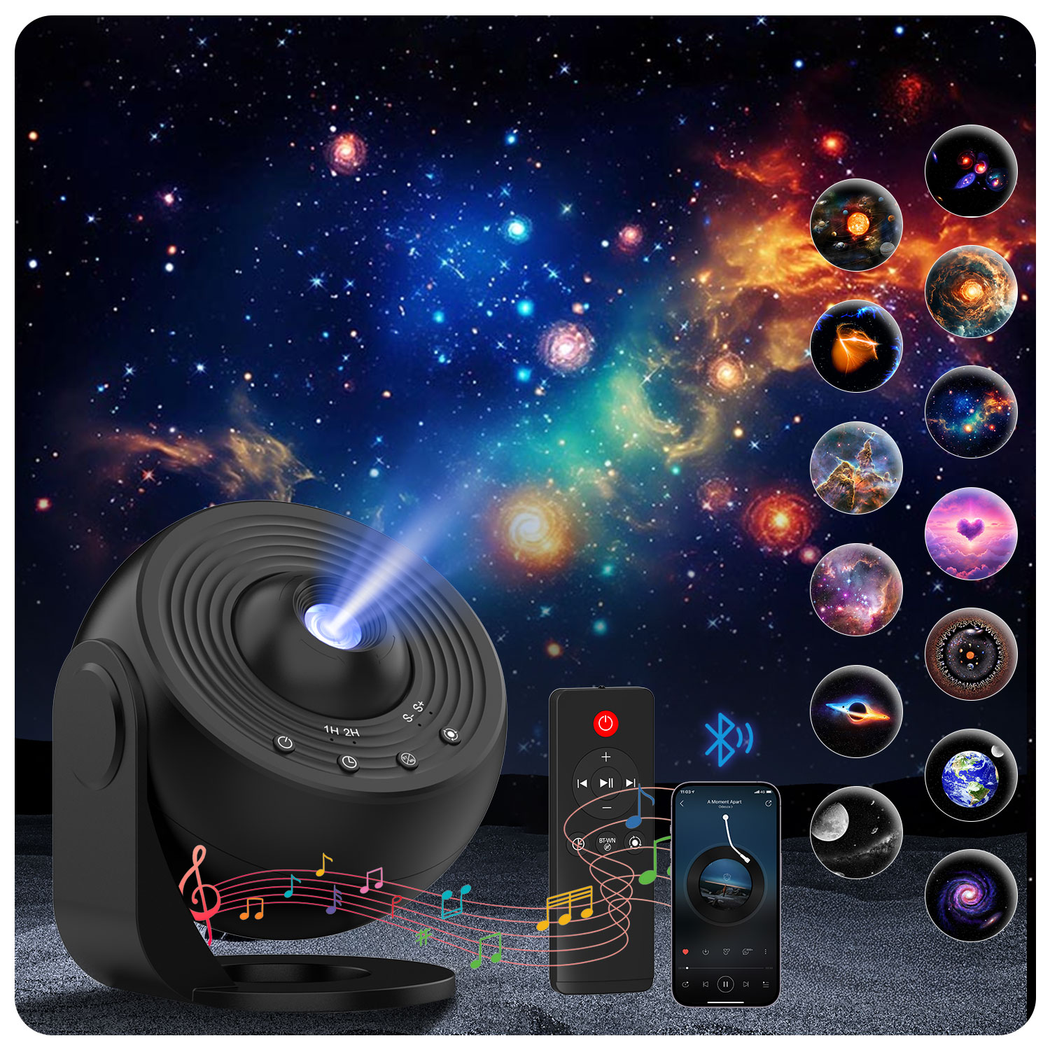Star Projector Galaxy Pro Nigh - đánh giá và giá Planetarium Projector Home