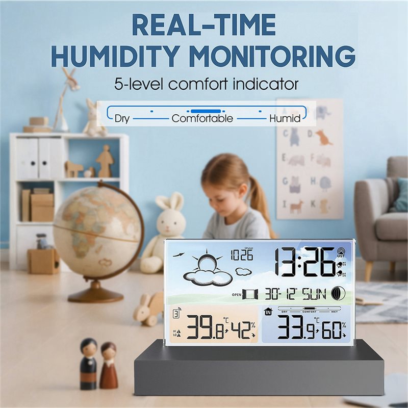 NEW HOT In Stock-Digital Weath - đánh giá và giá Weather Station Indoor